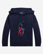 Pre-School Plaid Big Pony Fleece Hoodie