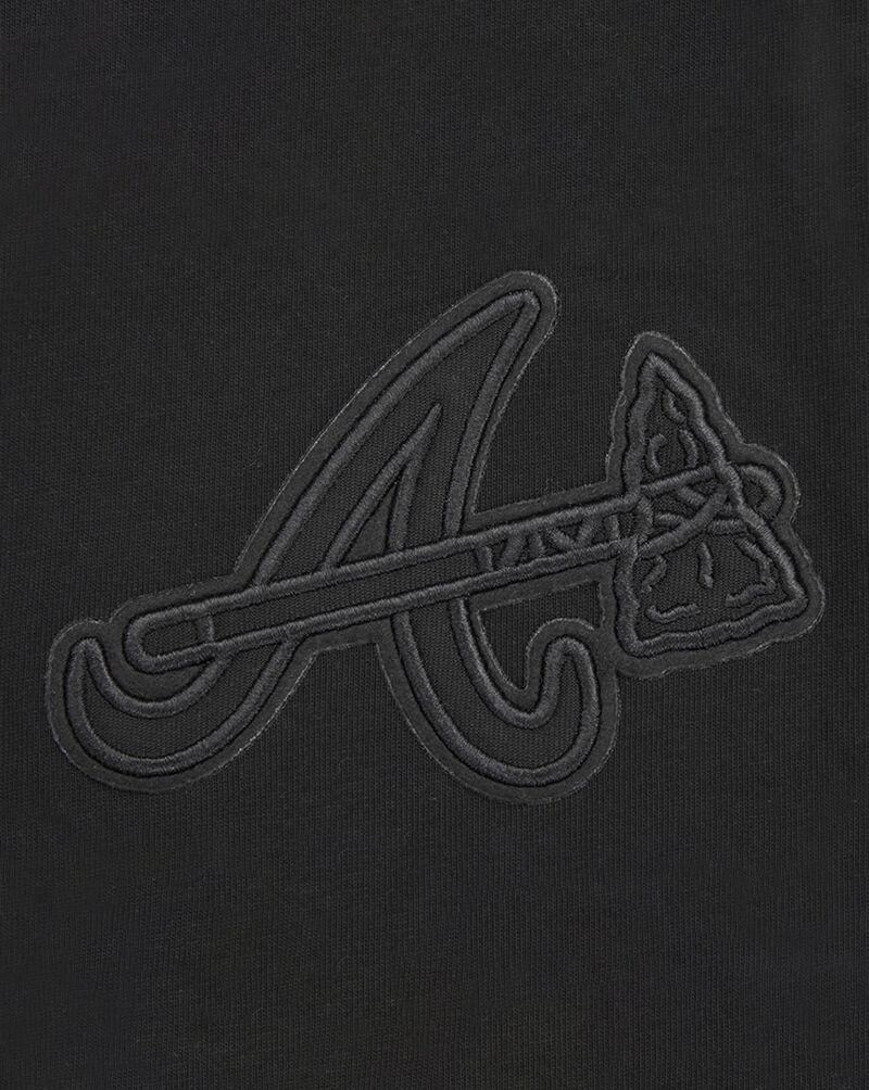 PRO STANDARD Atlanta Braves Neutral Drop Shoulder Tee LAB137001-BLK Black 2