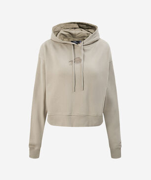 Buffalo Bills Wingspan Fleece Cropped Pull Over Hoodie