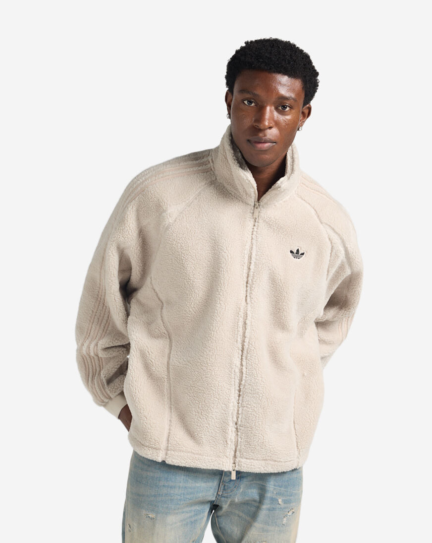 Shop adidas Full Zip Teddy Fleece Jacket KY0040 white | SNIPES USA