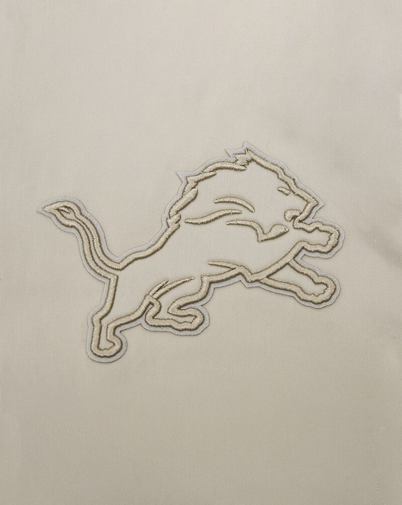 PRO STANDARD Detroit Lions Neutral Twill Jacket FDL645306-TAU Beige 2