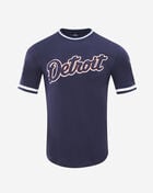 PRO STANDARD Detroit Tigers Short Sleeve Classic Chenille Double Knit Tee  LDT131954-MDO Blue 1