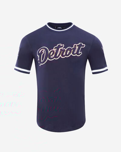 Detroit Tigers Short Sleeve Classic Chenille Double Knit Tee 