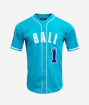 Charlotte Hornets Lamelo Ball Pullover #1 Mesh Button Up Shirt