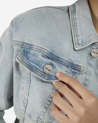 Smoke Rise Cropped Denim Bungee Jacket AJ24103SN-SPE Blue 3