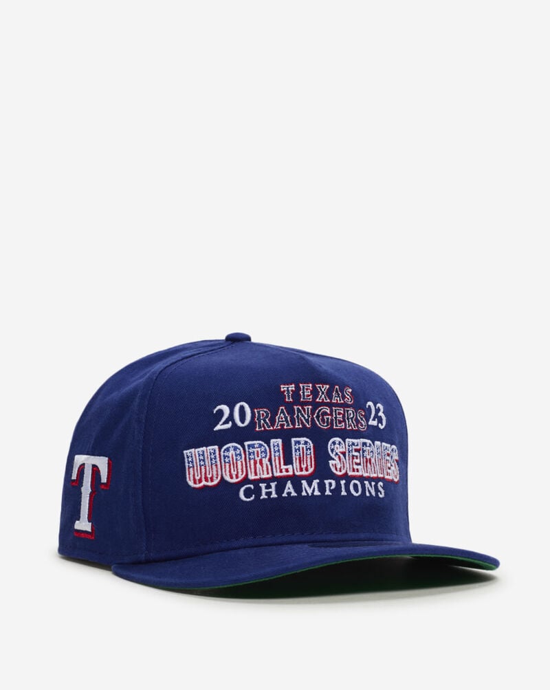 New Era 9Fifty Texas Rangers Historic A-Frame Snapback Hat 60799697 Blue 1