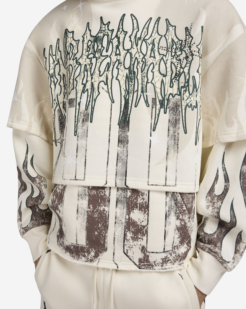 Smoke Rise Unbreakable 2 Fer Hoodie FO25617SN-CHA cream 3