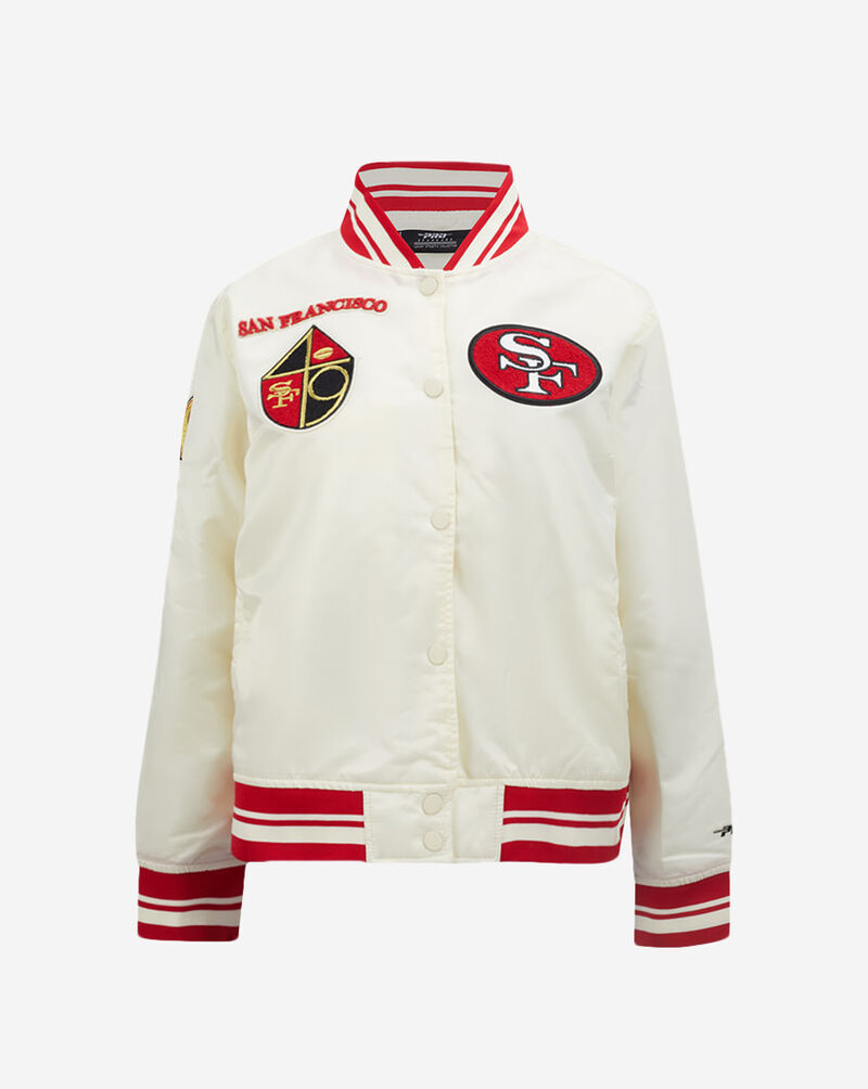 San Francisco 49Ers Retro Classic Rib Satin Jacket