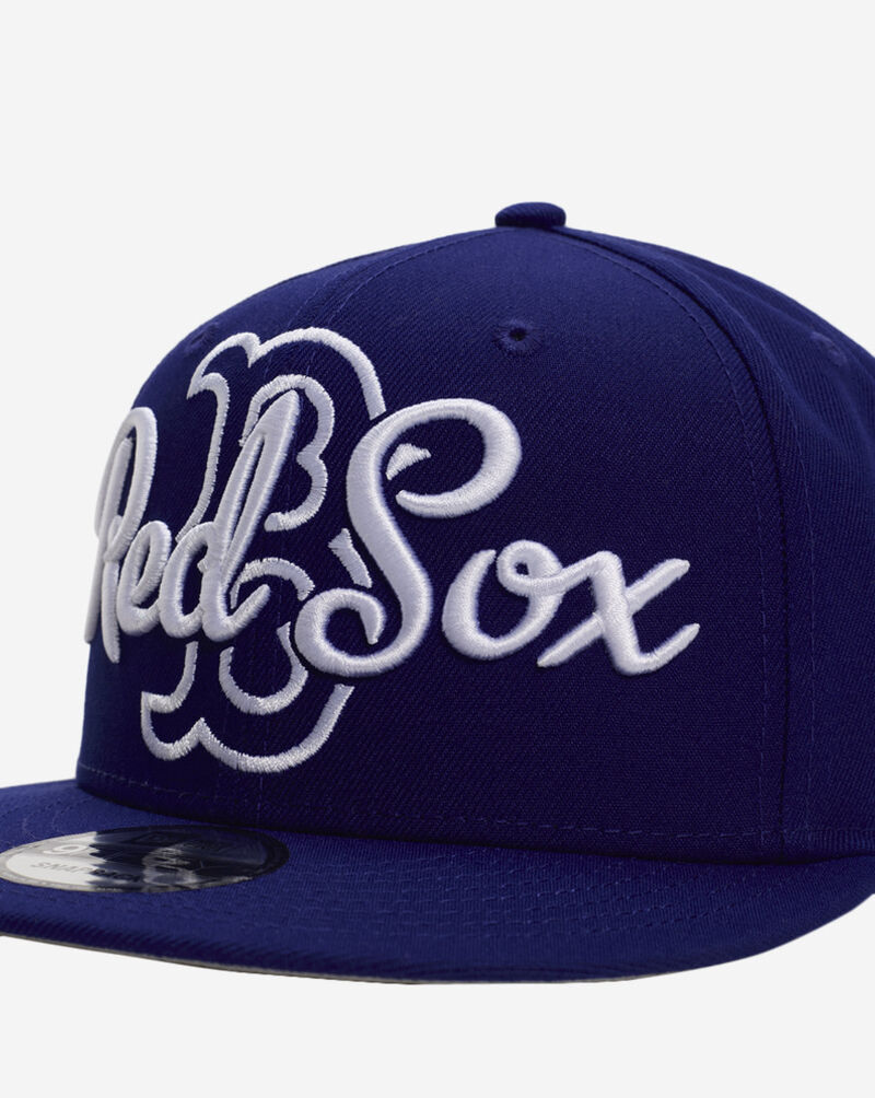 New Era 9Fifty Boston Red Sox Wordmark Snapback Hat 70931683 Blue 2