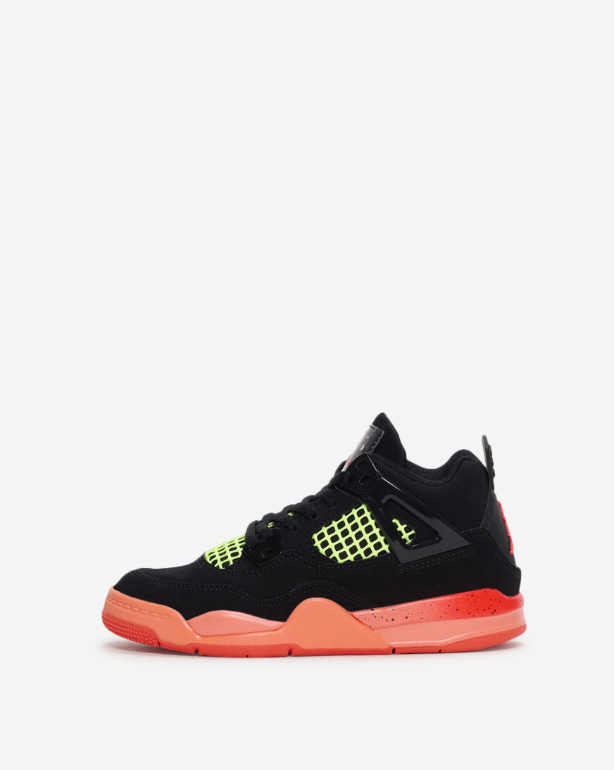 Shop Jordan Little Kids' Air Jordan 4 Retro II1269-001 black
