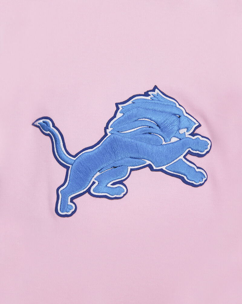 PRO STANDARD Detroit Lions Classic Chenille Double Knit Tee FDL1410268-PNK Pink 4