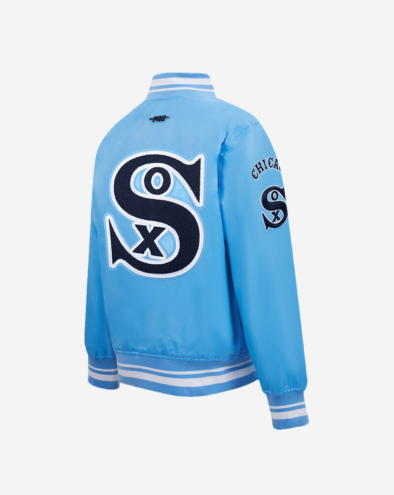 PRO STANDARD Big Boys' Chicago White Sox Retro Classic Rib Satin Jacket LCWB6315101-UNI Blue 3