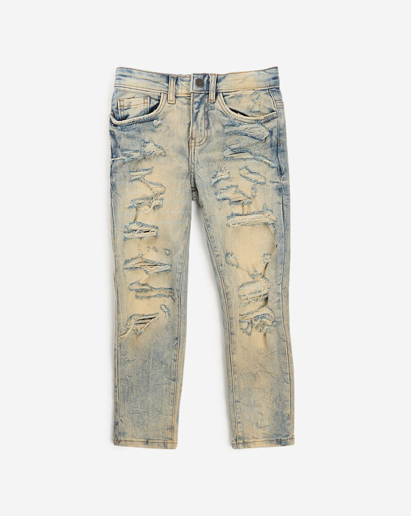 Jordan Craig Kids' Distressed Slim Fit Jeans (2-7) JS3208K-ANTIQ Blue 1