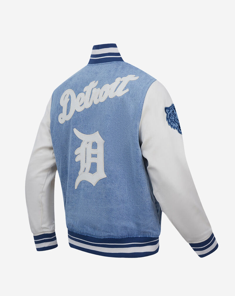 PRO STANDARD Detroit Tigers Varsity Blues Denim Varsity Jacket  LDT639137-DLN Blue 3