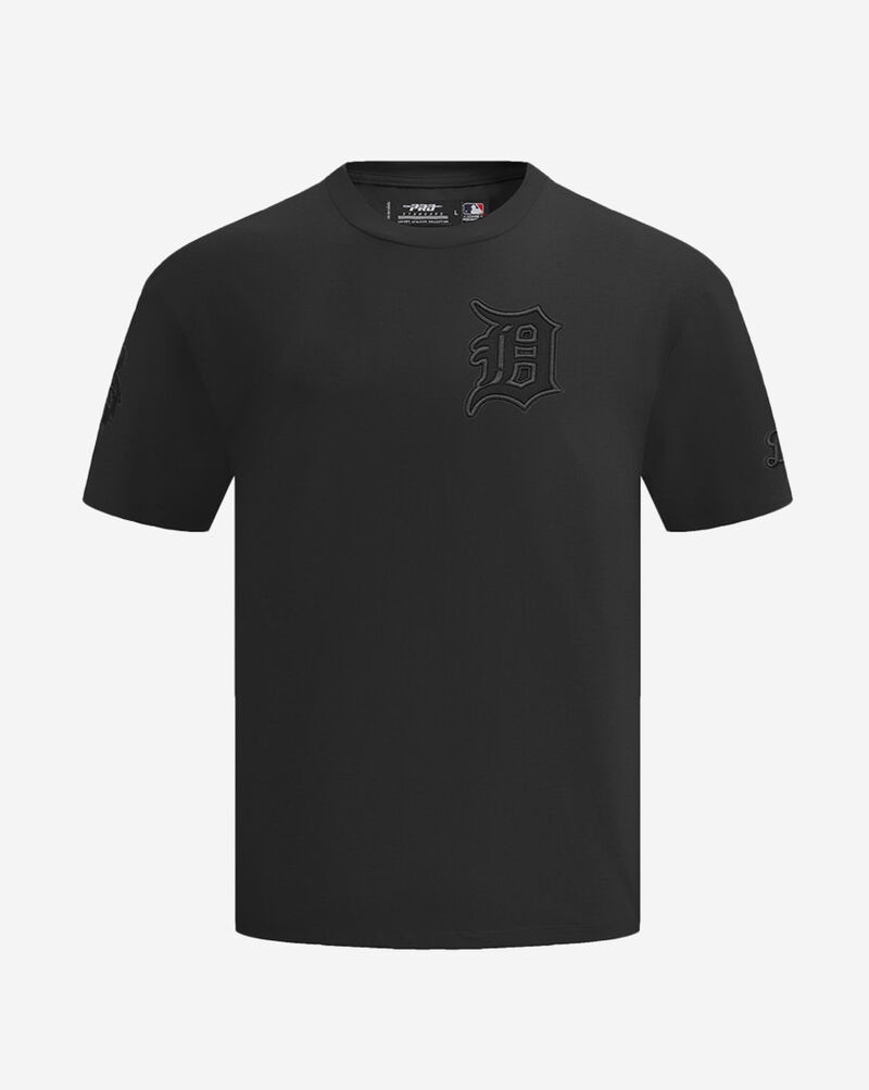 PRO STANDARD Detroit Tigers Neutral Drop Shoulder Tee  LDT137634-BLK Black 1
