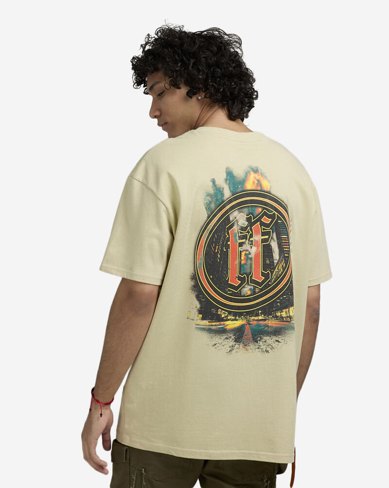 Forgotten Faces burnout tee FOFUS118-00208 Beige 2