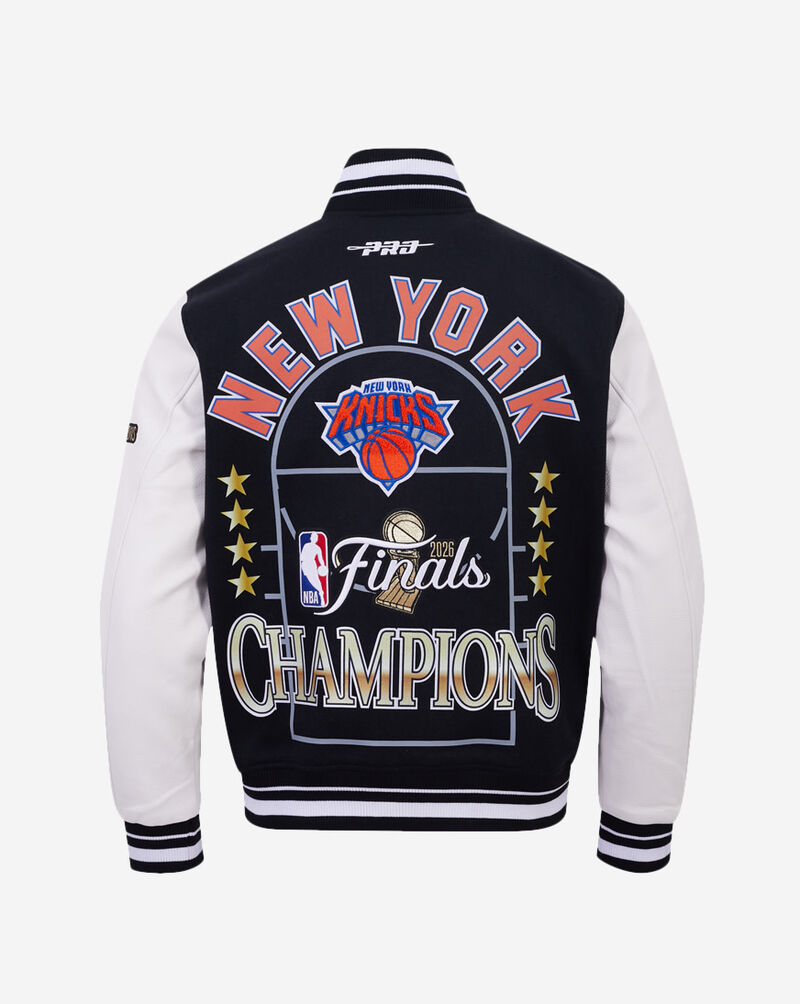 PRO STANDARD New York Knicks Championship Wool Varsity Jacket BNK6517766-BLW Black 3