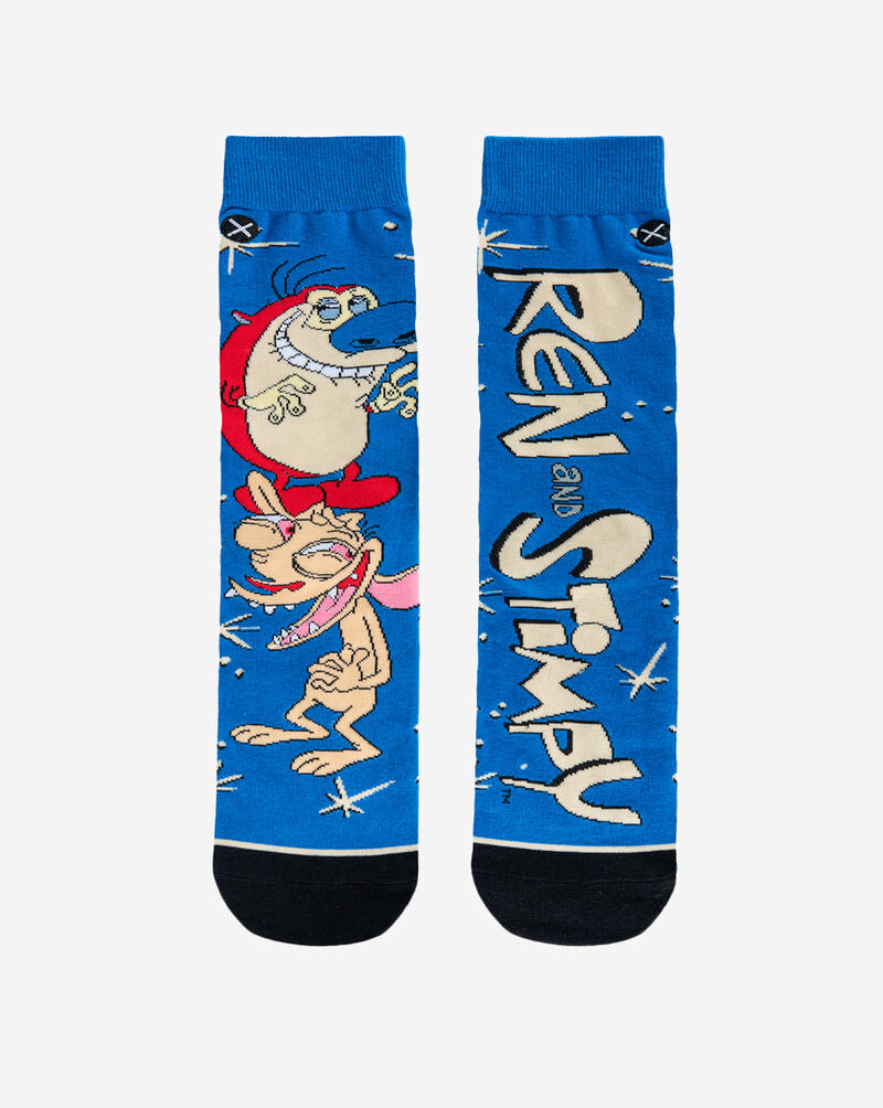 Shop Odd Sox Ren and Stimpy Hilarious Knit Socks OSRNSLOGO multi