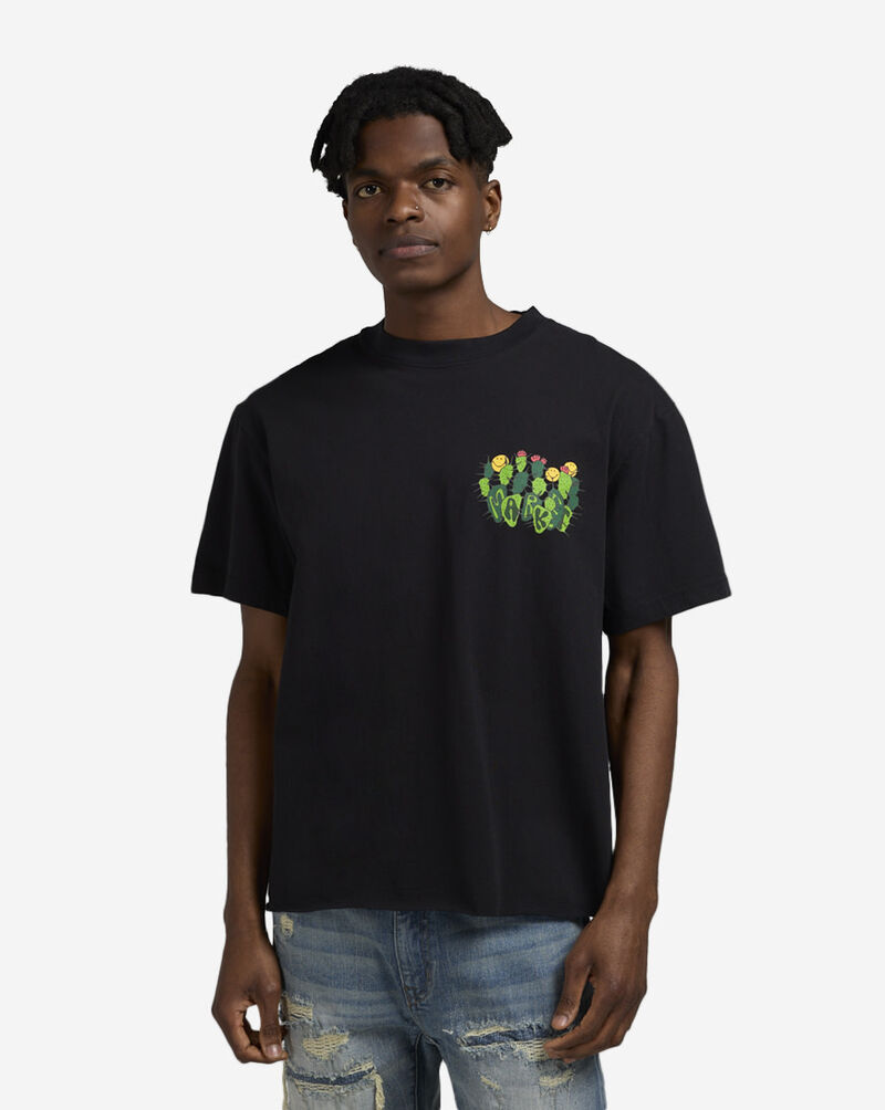 Smiley Cactus Cropped T-Shirt