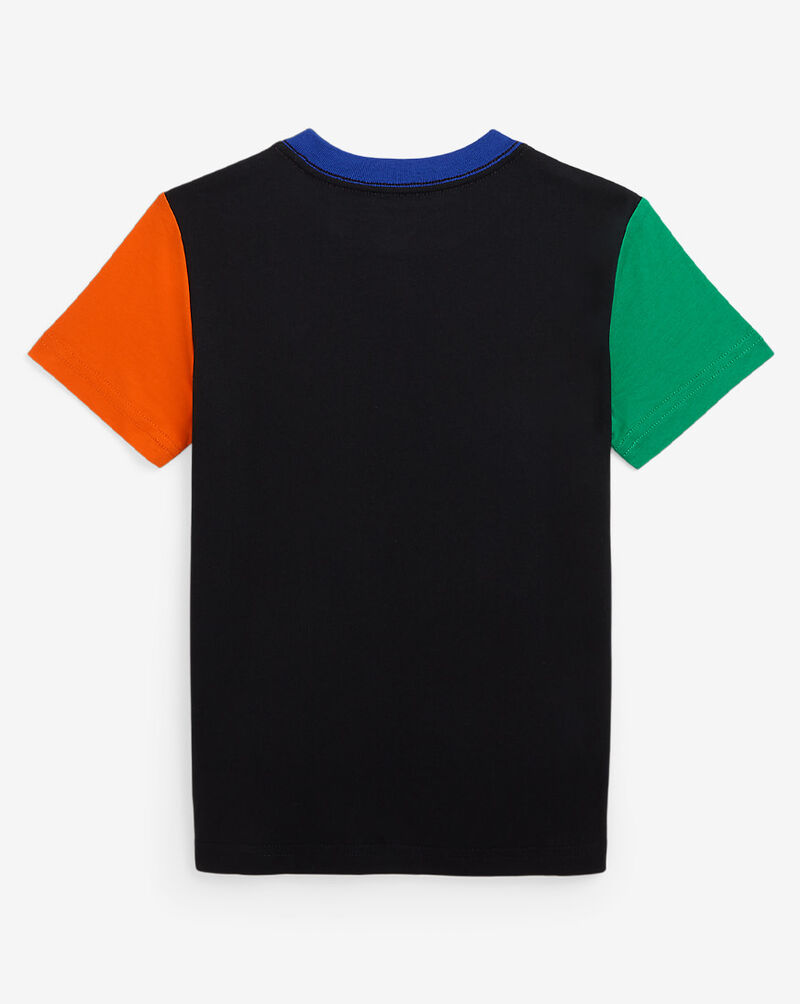 Pre-School Color-Blocked Logo Cotton Jersey Tee