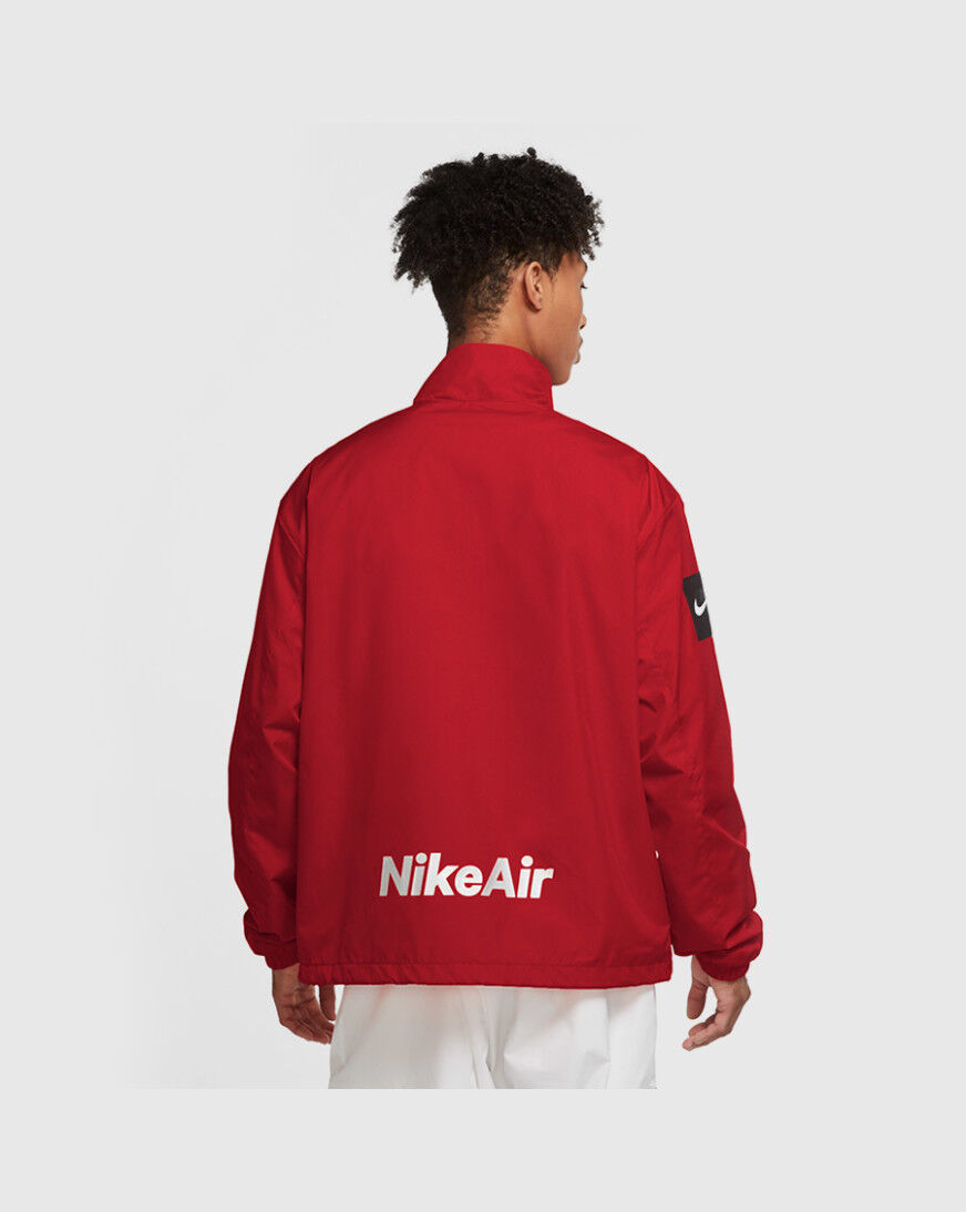 nike air woven jacket red