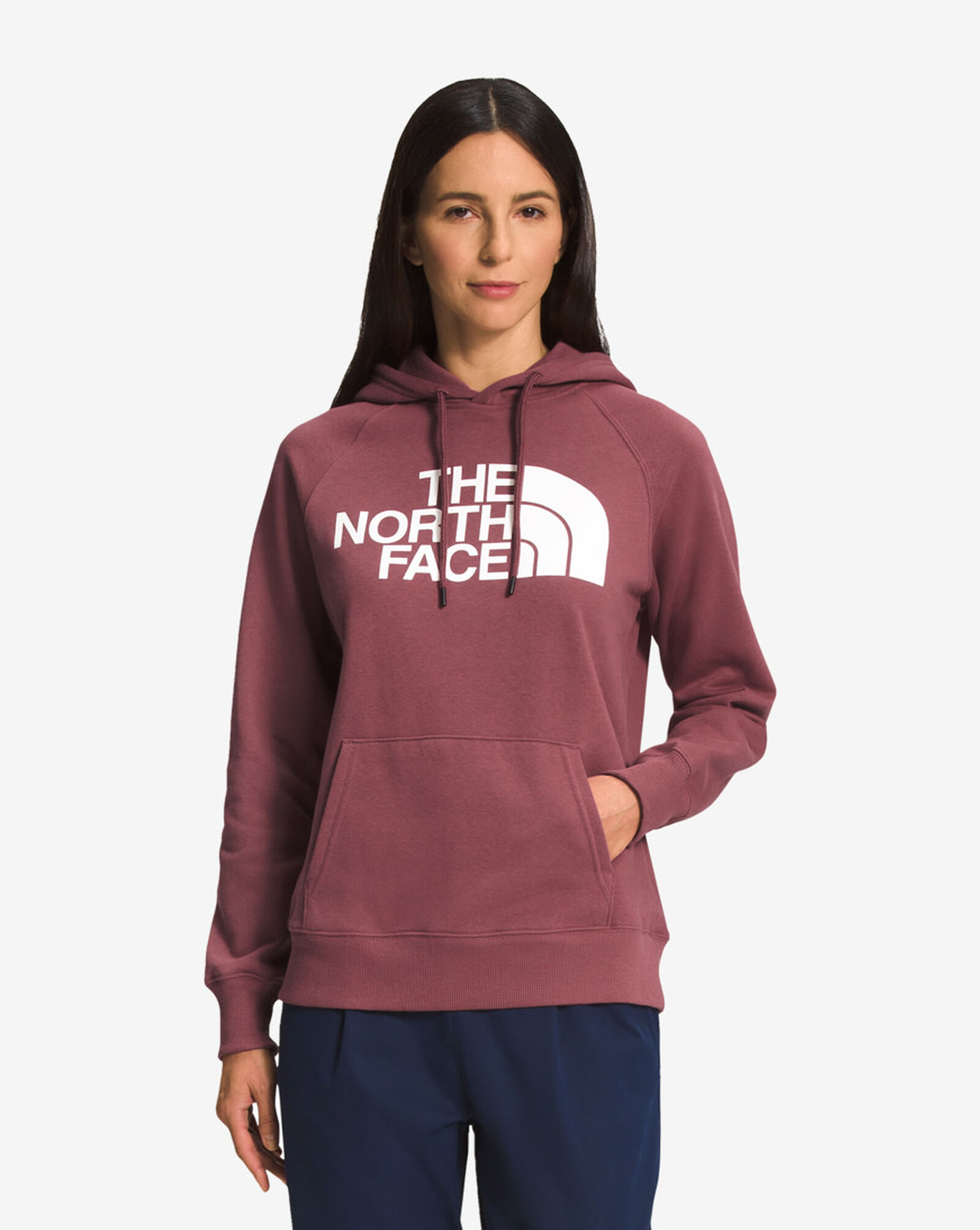 Shop The North Face Half Dome Pullover Hoodie NF0A7UNO-86K brown ...