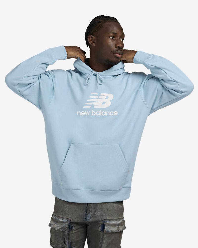 New Balance Sport Essentials French Terry Logo Hoodie MT41501-CUH Blue 1