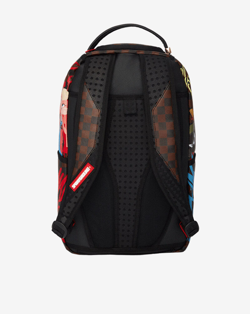 Sprayground Space Jam A New Legacy Checkered Backpack B3831 Brown 3