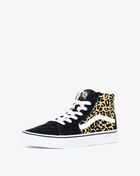Grade School Sk8-Hi Flocked Leopard