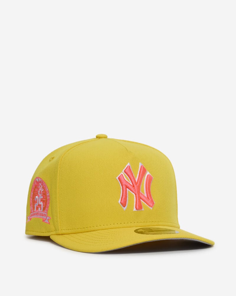 New Era 9Fifty New York Yankees A-Frame Snapback Hat 71011843 Yellow 1