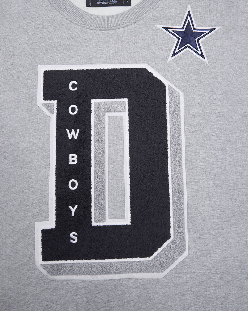 PRO STANDARD Dallas Cowboys Mash Up Rib Fleece Crewneck FDC5410579-HMN Grey 4