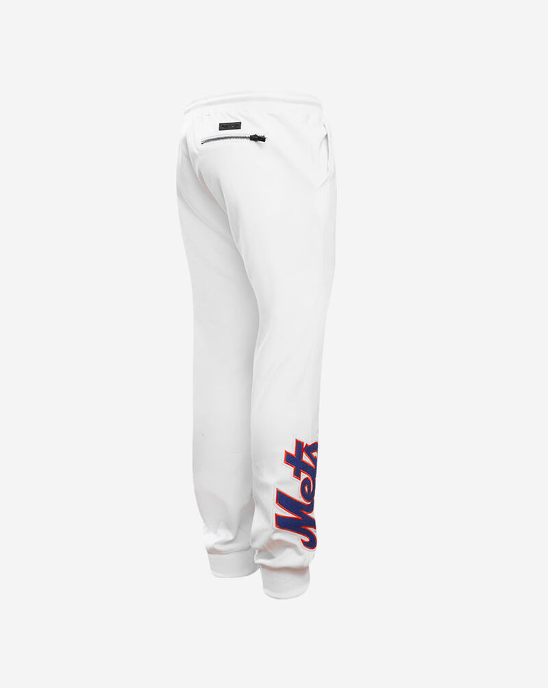 PRO STANDARD New York Mets Classic Chenille Double Knit Jogger  LNM431581-WHT White 3