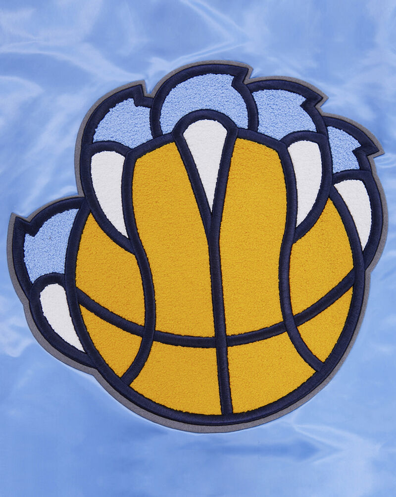 PRO STANDARD Memphis Grizzlies Retro Classic Rib Satin Jacket BMG658864-UNI Blue 4