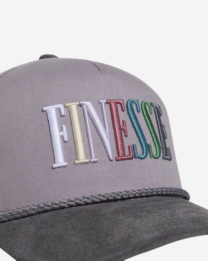 Field Grade Finesse Twill Suede Trucker Hat 1004927 Grey 2
