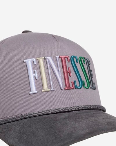 Finesse Twill Suede Trucker Hat Finesse Twill Suede Trucker Hat