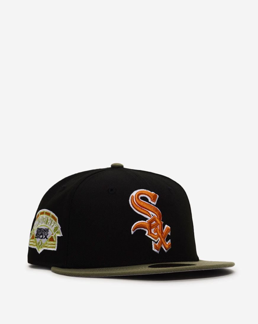 Shop New Era 59Fifty Chicago White Sox Green Bark Fitted Hat