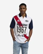 Classic Fit Mesh Graphic Polo Shirt