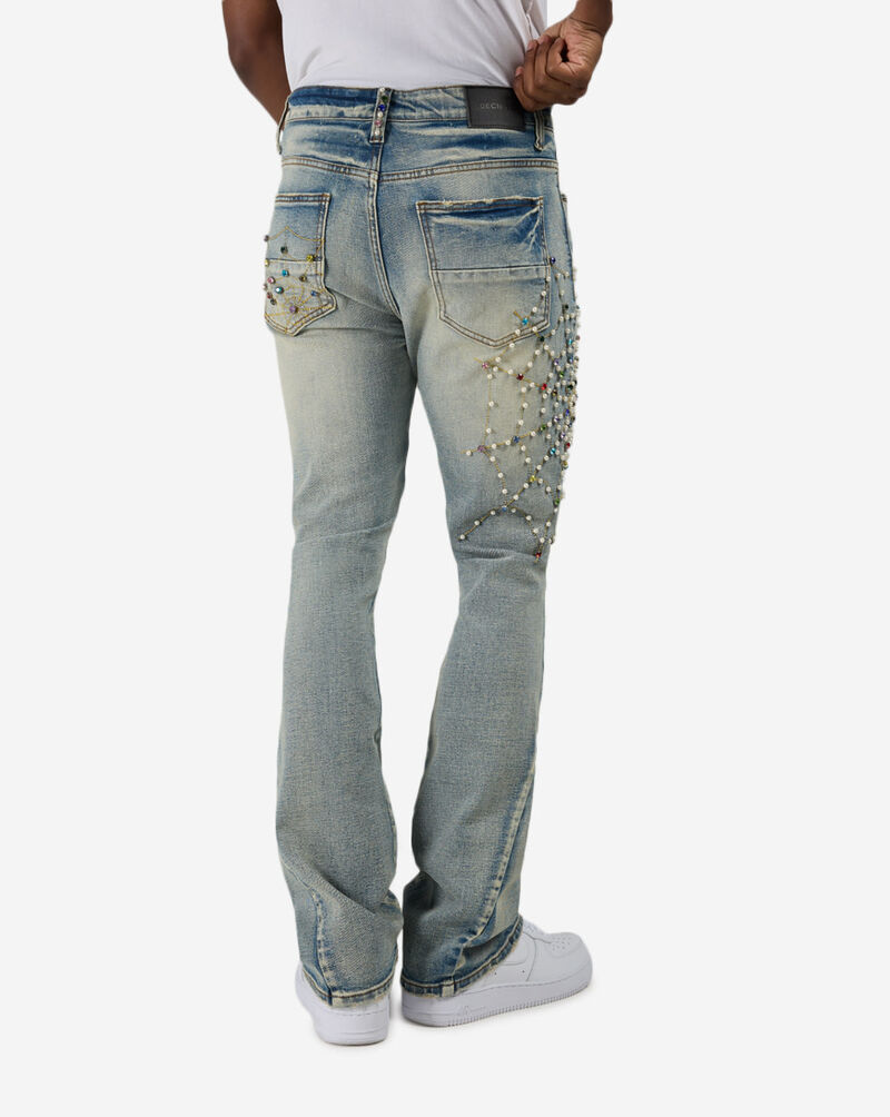 Decibel Embellished Web Jeans SSWB002-BLU Blue 2