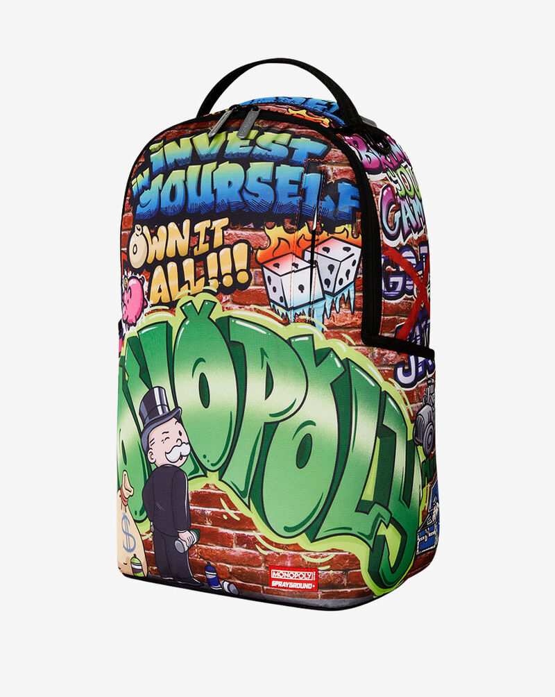 Sprayground Monopoly Man Graffiti DLXR Backpack B7158 Multi 4