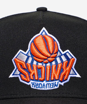 9Fifty New York Knicks Upside Down Script A-Frame Snapback Hat