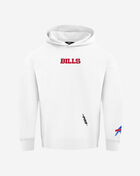PRO STANDARD Buffalo Bills Wingspam Drop Shoulder Pull Over Hoodie FBB5410472-WHT White 1