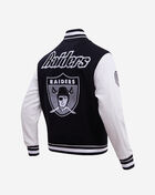 PRO STANDARD Las Vegas Raiders Retro Classic Rib Wool Varsity Jacket FOR643571-BLW Black 3