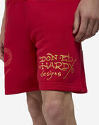 Ed Hardy Panther Jaguar Fleece Shorts EHM8100-18-RED Red 3