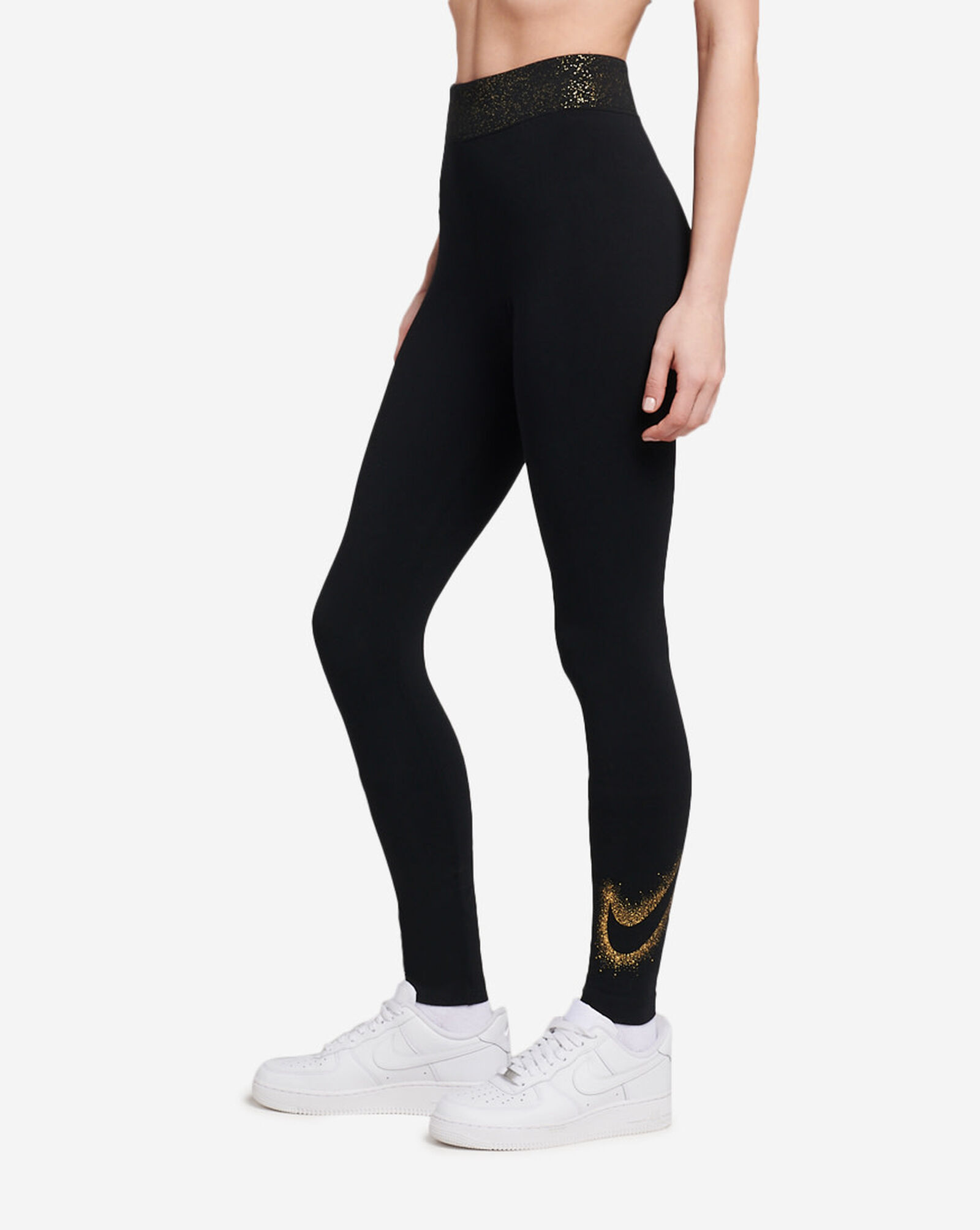 Shop Nike NSW Stardust Graphic High Rise Leggings DQ6802-010 black