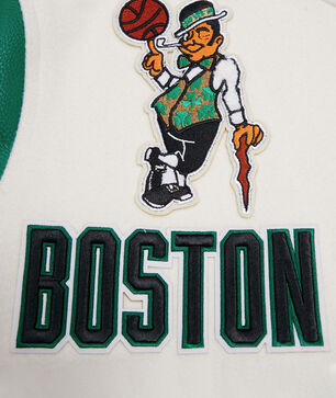 Boston Celtics Retro Classic Rib Wool Varsity Jacket