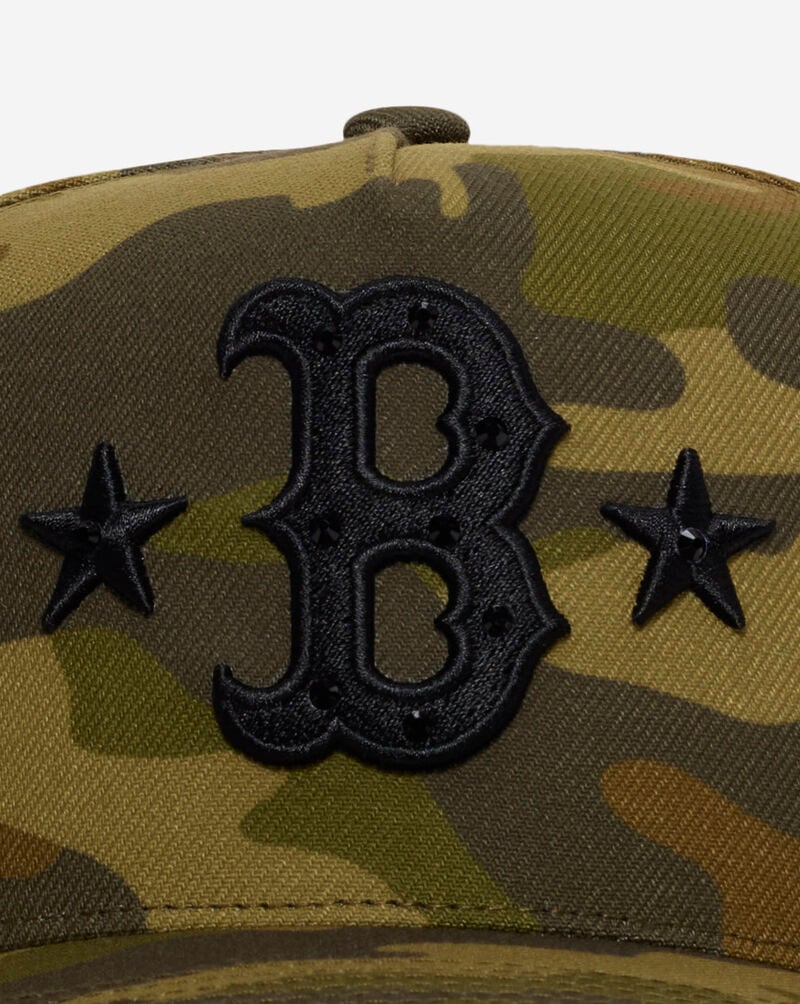 Mitchell  Ness Boston Red Sox Pro Pinch Rhinestone Snapback Hat HP17271-BRSCAMO Camo 2