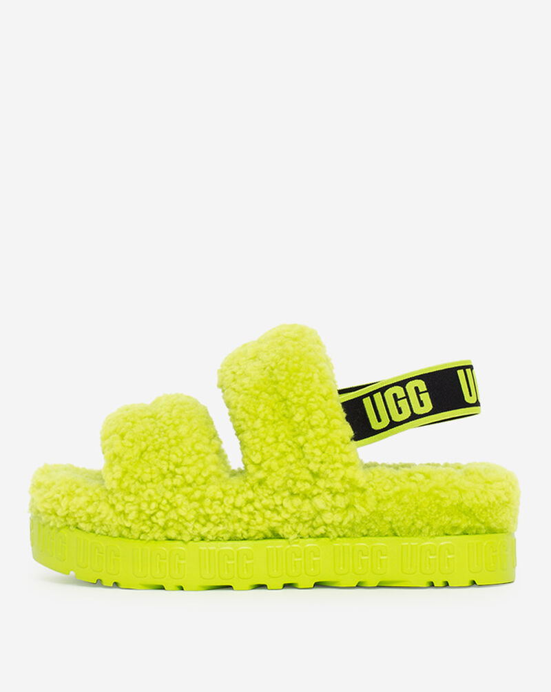 UGG Oh Fluffita Platform Slippers 1120876KLM Green 1