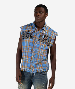 Embellished Woven Flannel