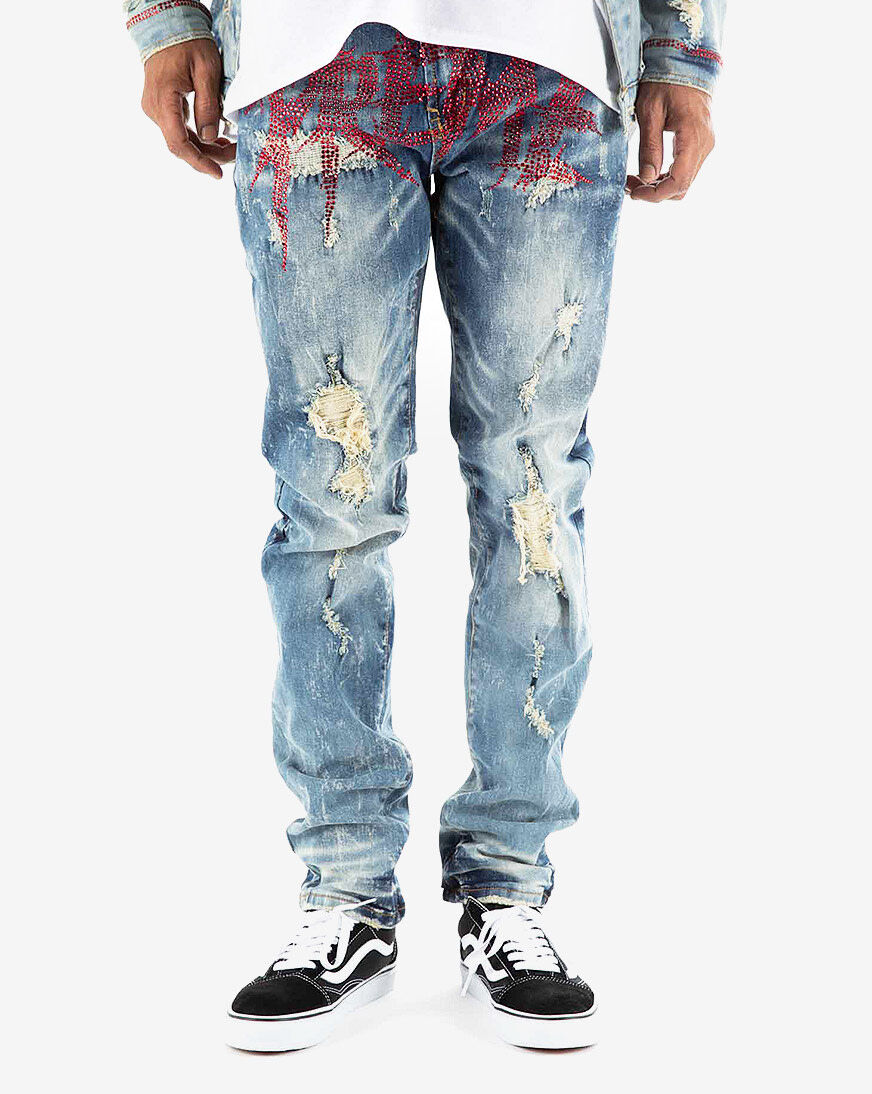 KCGG Preme Buffalo Stone Jeans Mens 