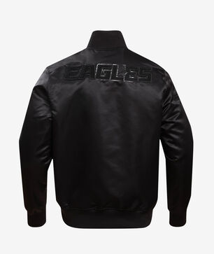 Philadelphia Eagles Triple Black Satin Jacket